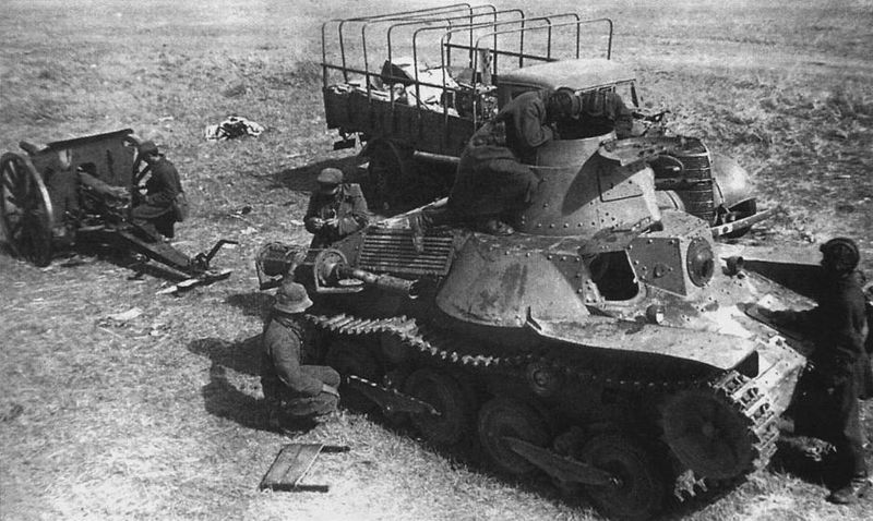 Трофейный японский танк Ха-Го, 1939 год Трофейный японский танк Ха-Го, 1939 год