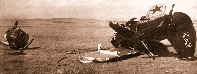 Сбитый советский истребитель, 1939 год Сбитый советский истребитель, 1939 год